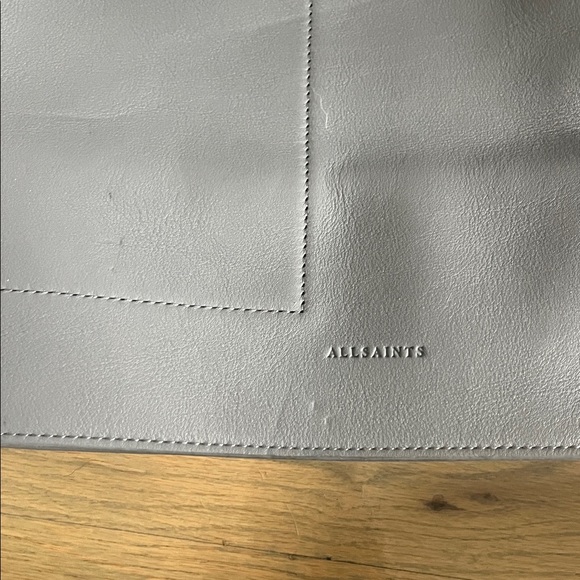 New!! AllSaints Women's Alpha Convertible Leather Backpack dark grey color - Picture 4 of 4